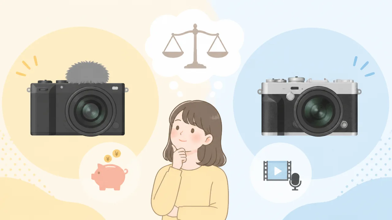 X-M5とZV-E10の違いを比較、初心者にはどっちがおすすめ？