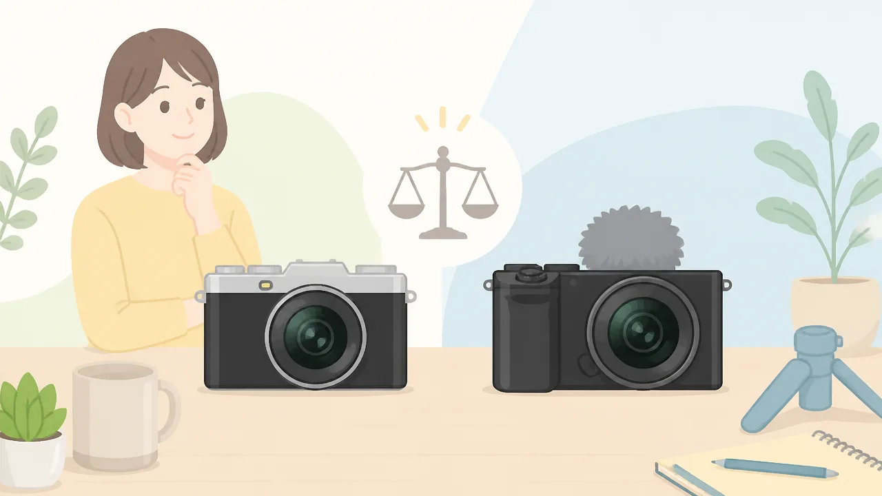 X-M5とZV-E10の違いを比較、初心者にはどっちがおすすめ？